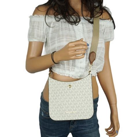 michael kors briley small messenger crossbody bag mk vanilla|Briley Small Pebbled Leather Messenger Bag.